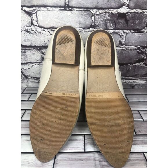 tarantino’s Ivory Suede Leather Ankle Heel Boots Women Sz 7M US/38EU - Picture 16 of 16